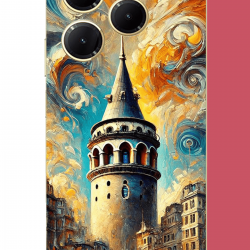 Infinix Hot 40-40 PRO Uyumlu Galata UV Baskılı Silikon Kılıf