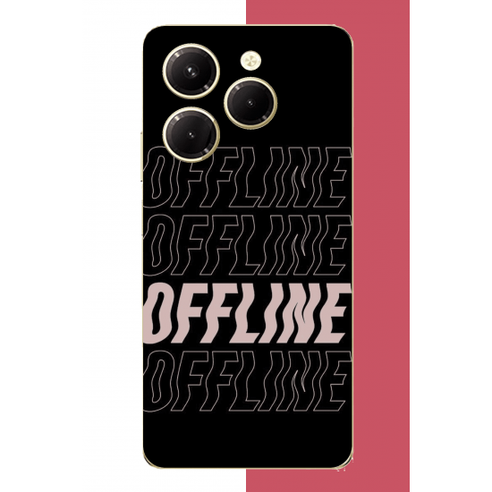 Infinix Hot 40-40 PRO Uyumlu offline mod UV Baskılı Silikon Kılıf