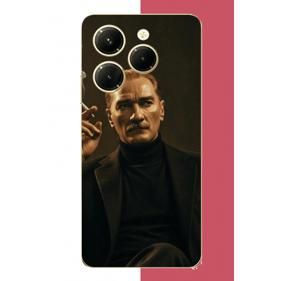 Tecno Spark 20 PRO Uyumlu atatürk UV Baskılı Silikon Kılıf