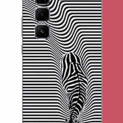 Infinix Hot 50 PRO PLUS+ Uyumlu Abstract zebra UV Baskılı Silikon Kılıf