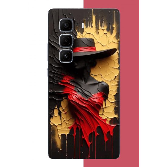 Infinix Hot 50 PRO PLUS+ Uyumlu gölgedeki kadın UV Baskılı Silikon Kılıf
