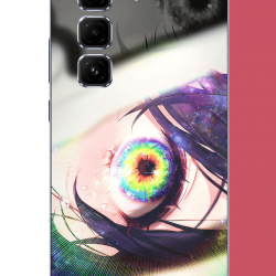 Infinix Hot 50 PRO PLUS+ Uyumlu anime göz UV Baskılı Silikon Kılıf