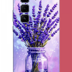 Infinix Hot 50 PRO PLUS+ Uyumlu lavanta UV Baskılı Silikon Kılıf