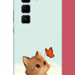 Infinix Hot 50 PRO PLUS+ Uyumlu minik kedi UV Baskılı Silikon Kılıf