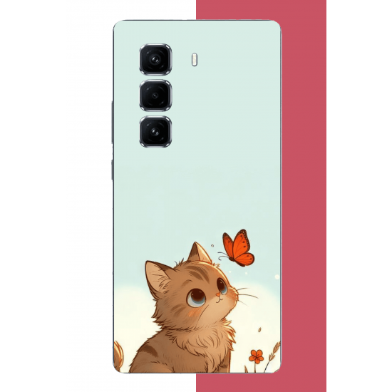 Infinix Hot 50 PRO PLUS+ Uyumlu minik kedi UV Baskılı Silikon Kılıf Infinix Hot 50 PRO PLUS+ Uyumlu minik kedi UV Baskılı Silikon Kılıf