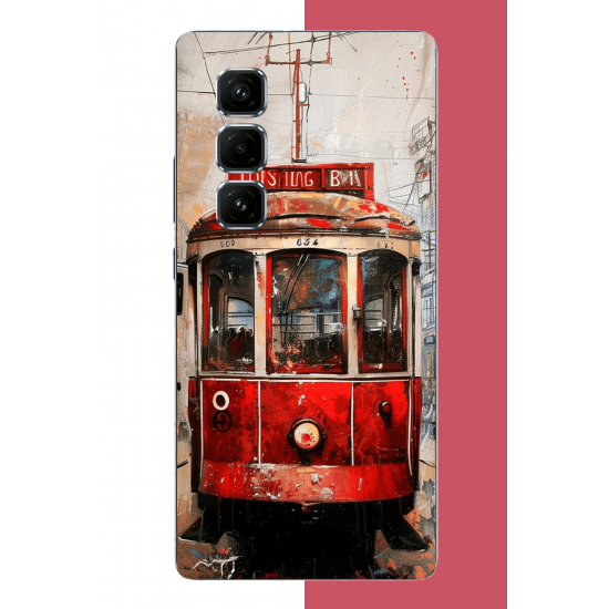 Infinix Hot 50 PRO PLUS+ Uyumlu Taksim Tramvay UV Baskılı Silikon Kılıf