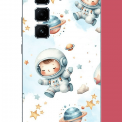 Infinix Hot 50 PRO PLUS+ Uyumlu Minik Astronot UV Baskılı Silikon Kılıf