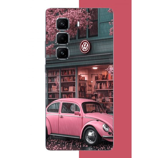 Infinix Hot 50 PRO PLUS+ Uyumlu pembe vos vos UV Baskılı Silikon Kılıf