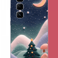 Infinix Hot 50 PRO PLUS+ Uyumlu pofuduk kar UV Baskılı Silikon Kılıf