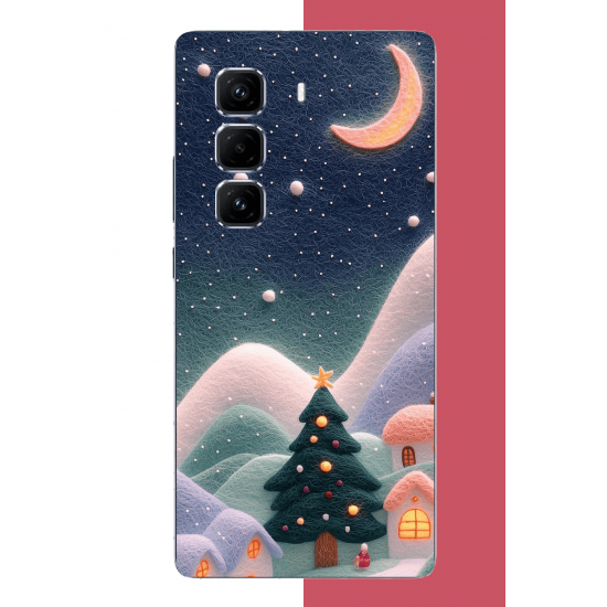 Infinix Hot 50 PRO PLUS+ Uyumlu pofuduk kar UV Baskılı Silikon Kılıf