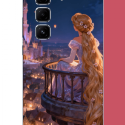 Infinix Hot 50 PRO PLUS+ Uyumlu Rapunzel UV Baskılı Silikon Kılıf