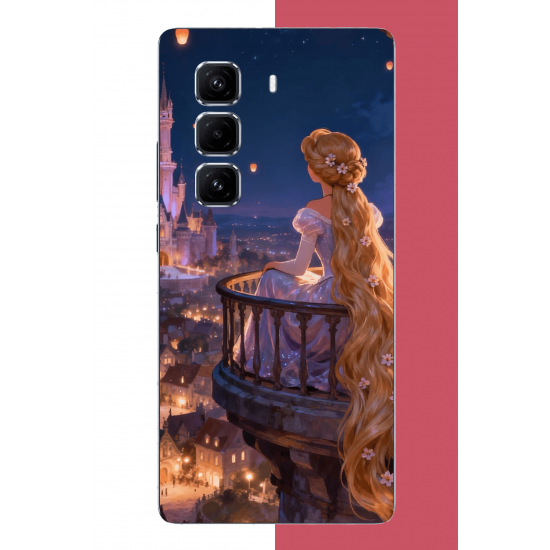 Infinix Hot 50 PRO PLUS+ Uyumlu Rapunzel UV Baskılı Silikon Kılıf
