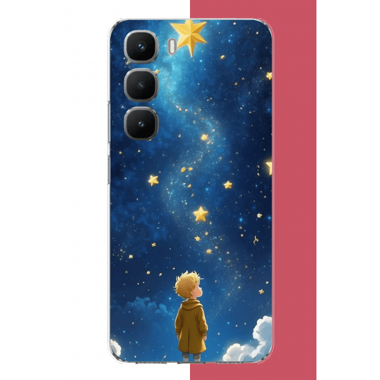 Infinix Hot 60 Pro Uyumlu küçük prens2 UV Baskılı Silikon Kılıf