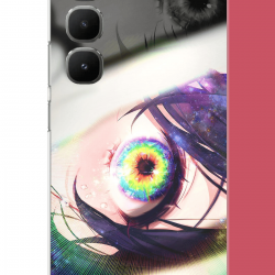 Infinix Hot 60 Pro Uyumlu anime göz UV Baskılı Silikon Kılıf