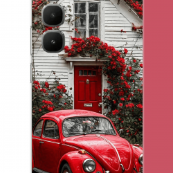 Infinix Hot 60 Pro Uyumlu kırmızı vos vos UV Baskılı Silikon Kılıf