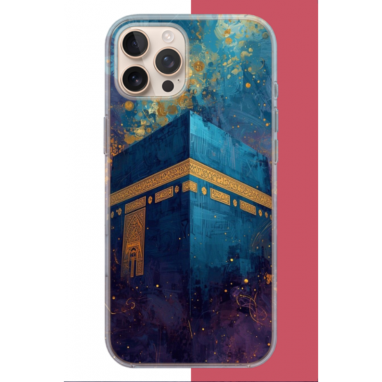 iPhone 16 PRO Uyumlu Kabe1 UV Baskılı Silikon Kılıf