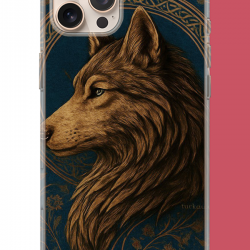 iPhone 16 PRO Uyumlu Kurt UV Baskılı Silikon Kılıf