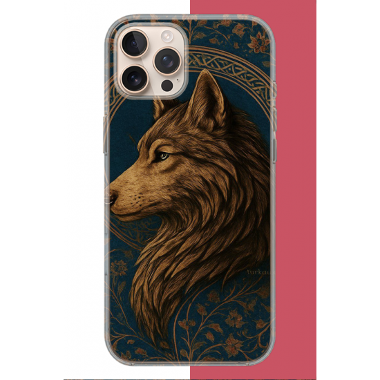 iPhone 16 PRO Uyumlu Kurt UV Baskılı Silikon Kılıf