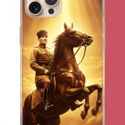 iPhone 16 PRO Uyumlu Atatürk5 UV Baskılı Silikon Kılıf