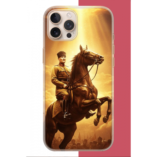 iPhone 16 PRO Uyumlu Atatürk5 UV Baskılı Silikon Kılıf