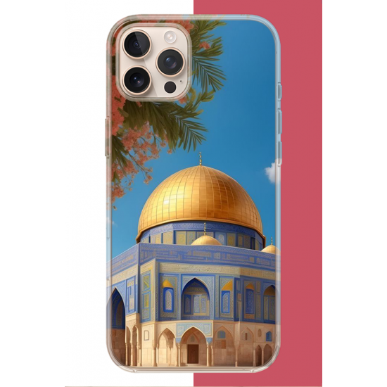 iPhone 16 PRO Uyumlu Kudüs3 UV Baskılı Silikon Kılıf
