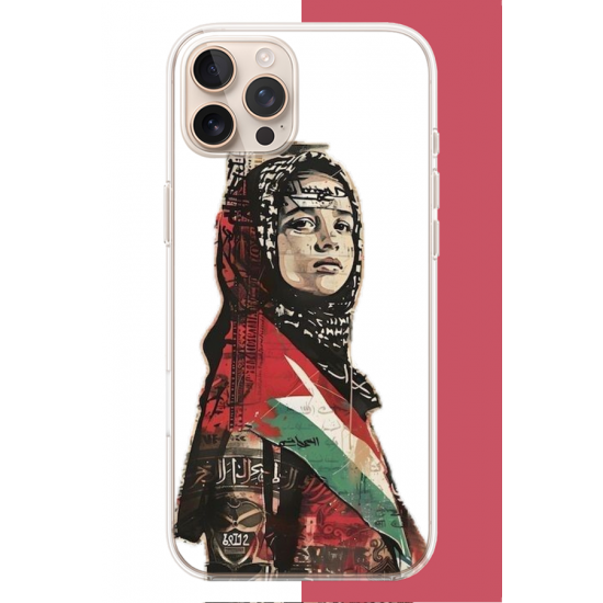 iPhone 16 PRO Uyumlu Filistin2 UV Baskılı Silikon Kılıf