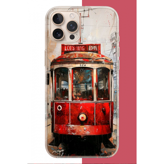 iPhone 16 PRO Uyumlu Taksim Tramvay UV Baskılı Silikon Kılıf
