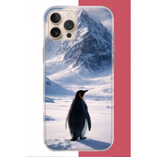 iPhone 16 PRO Uyumlu nihilist Penguen2 UV Baskılı Silikon Kılıf