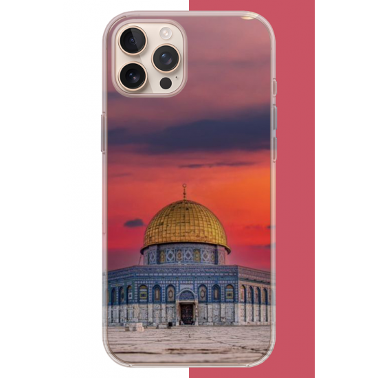 iPhone 16 PRO MAX Uyumlu Kudüs4 UV Baskılı Silikon Kılıf