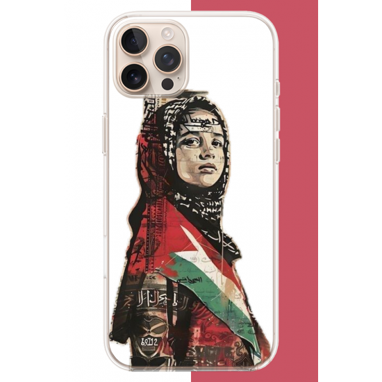iPhone 16 PRO MAX Uyumlu Filistin2 UV Baskılı Silikon Kılıf