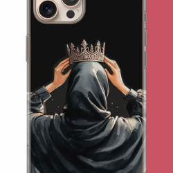 iPhone 16 PRO MAX Uyumlu Taç UV Baskılı Silikon Kılıf