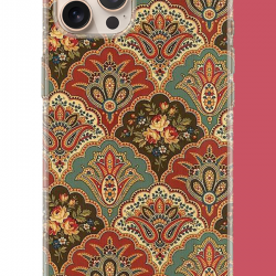 iPhone 16 PRO MAX Uyumlu Çini Motif UV Baskılı Silikon Kılıf