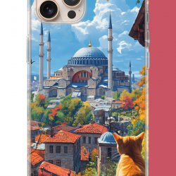 iPhone 16 PRO MAX Uyumlu Ayasofya1 UV Baskılı Silikon Kılıf