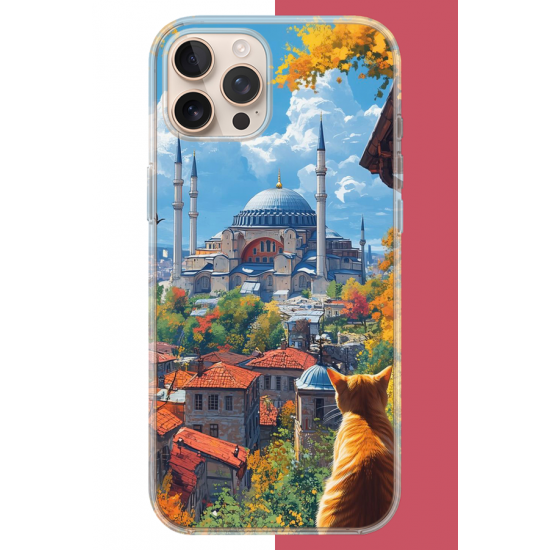 iPhone 16 PRO MAX Uyumlu Ayasofya1 UV Baskılı Silikon Kılıf