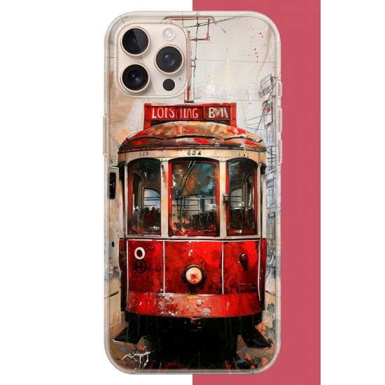 iPhone 16 PRO MAX Uyumlu Taksim Tramvay UV Baskılı Silikon Kılıf