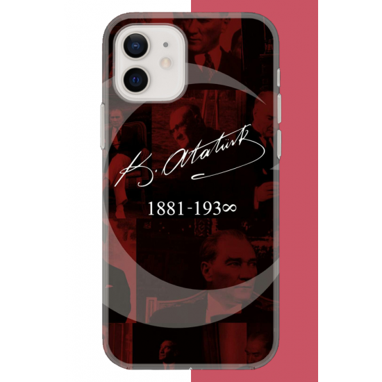 iPhone 11 Uyumlu Atatürk İmza UV Baskılı Silikon Kılıf