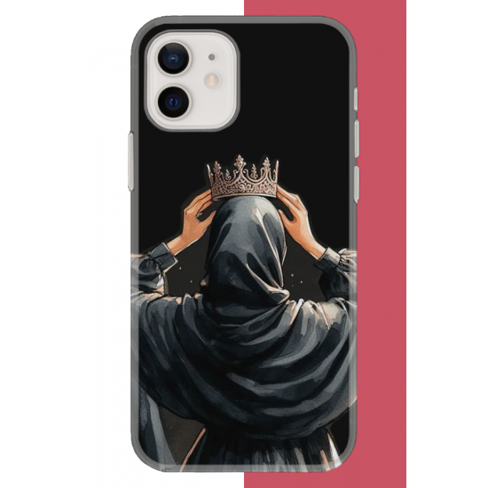 iPhone 11 Uyumlu Taç UV Baskılı Silikon Kılıf