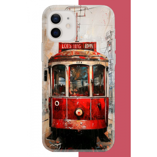 iPhone 11 Uyumlu Taksim Tramvay UV Baskılı Silikon Kılıf