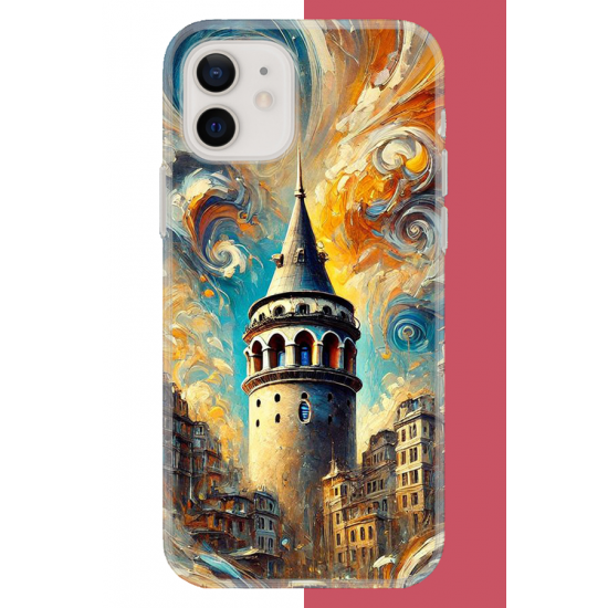 iPhone 11 Uyumlu Galata UV Baskılı Silikon Kılıf