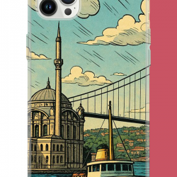 iPhone 12-12 PRO Uyumlu İstanbul UV Baskılı Silikon Kılıf