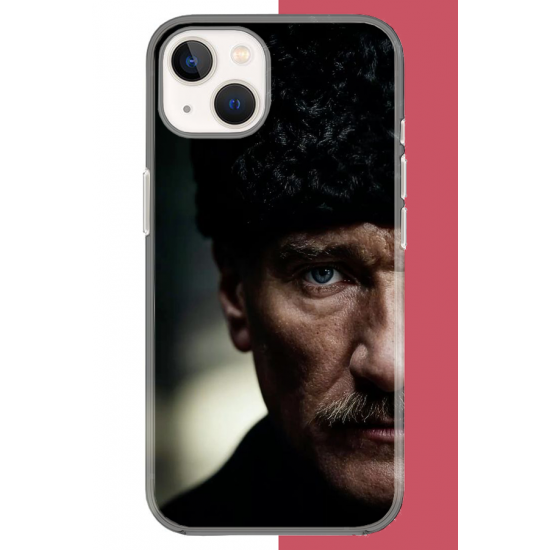 iPhone 13-14 Uyumlu Atatürk4 UV Baskılı Silikon Kılıf