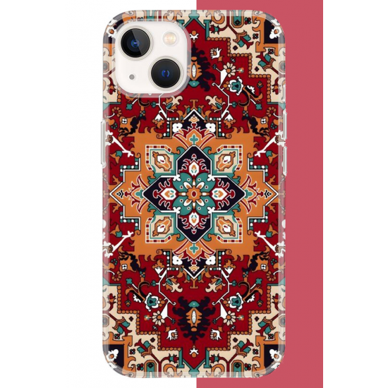 iPhone 13-14 Uyumlu Halı1 UV Baskılı Silikon Kılıf
