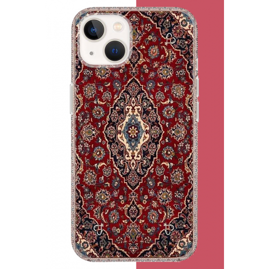 iPhone 13-14 Uyumlu Halı3 UV Baskılı Silikon Kılıf