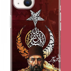 iPhone 13-14 Uyumlu Abdulhamit UV Baskılı Silikon Kılıf