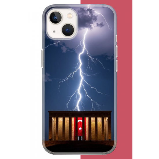 iPhone 13-14 Uyumlu Anıtkabir UV Baskılı Silikon Kılıf