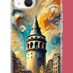 iPhone 13-14 Uyumlu Galata UV Baskılı Silikon Kılıf