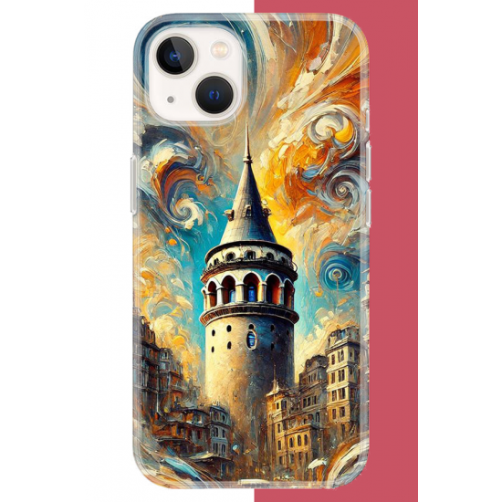 iPhone 13-14 Uyumlu Galata UV Baskılı Silikon Kılıf iPhone 13-14 Uyumlu Galata UV Baskılı Silikon Kılıf