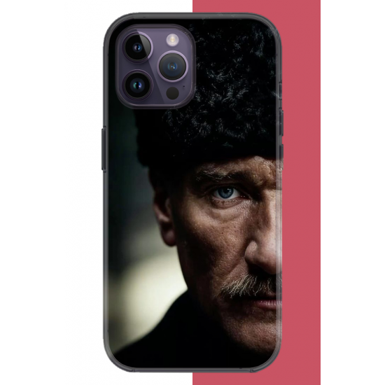 iPhone 14 PRO Uyumlu Atatürk4 UV Baskılı Silikon Kılıf iPhone 14 PRO Uyumlu Atatürk4 UV Baskılı Silikon Kılıf