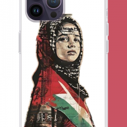 iPhone 14 PRO Uyumlu Filistin2 UV Baskılı Silikon Kılıf