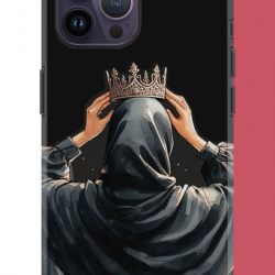 iPhone 14 PRO Uyumlu Taç UV Baskılı Silikon Kılıf